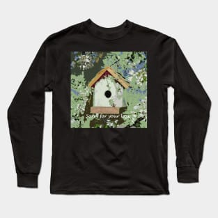 Sorry for your loss, Sympathy Card, birdhouse Long Sleeve T-Shirt